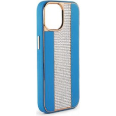 Ilike Aizmugurējais vāciņš iLike Apple iPhone 15 Pro Diamonds and Leather Case Blue