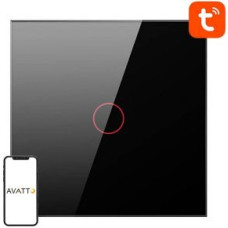 Avatto Viedierīce Avatto  Smart Light Switch ZigBee Avatto LZTS02-EU-B1 1 Way No Neutral TUYA (black)