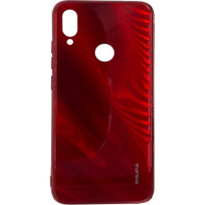 Evelatus Aizmugurējais vāciņš Evelatus Xiaomi Note 7 Water Ripple Full Color Electroplating Tempered Glass Case Red