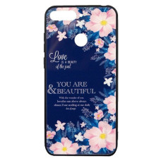 Evelatus Aizmugurējais vāciņš Evelatus Huawei Y6 2018 Picture Glass Case Flower Power