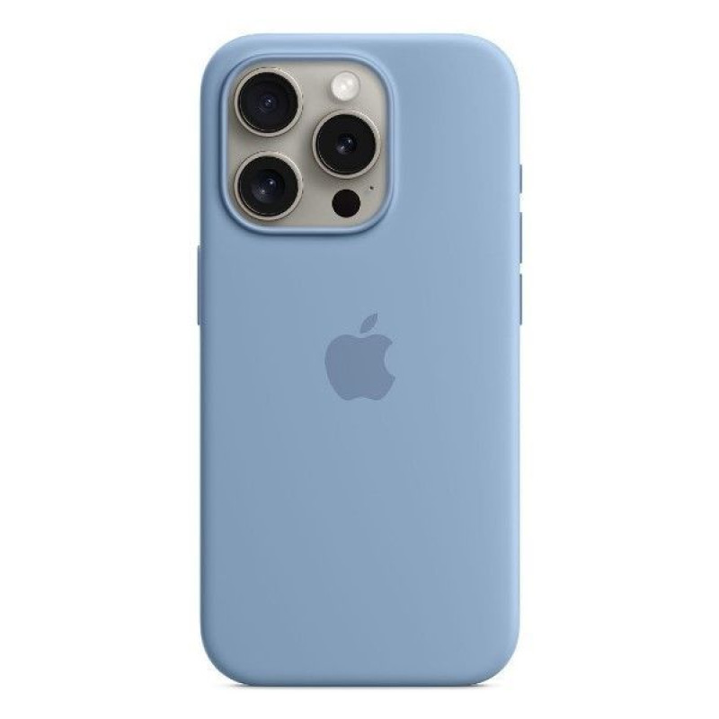 Apple Aizmugurējais vāciņš Apple - iPhone 15 Pro Max Silicone Case with MagSafe - Winter Blue