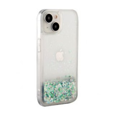 Ilike Aizmugurējais vāciņš iLike Apple iPhone 15 Silicone Case Water Glitter Silver