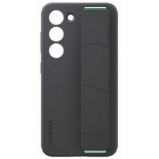 Samsung Aizmugurējais vāciņš Samsung - EF-GS911TBE Samsung Silicone Cover with Strap for Galaxy S23 Black (Damaged Package)