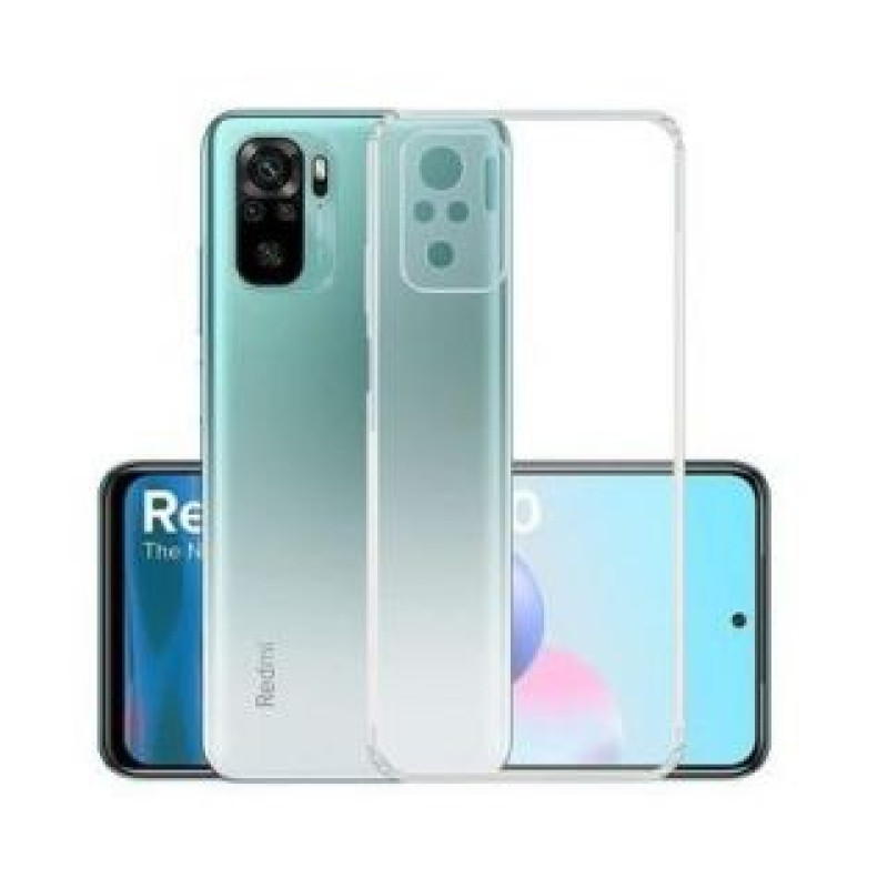 Evelatus Aizmugurējais vāciņš Evelatus Xiaomi Redmi Note 10/10S/Poco M5s Military Shockproof Silicone Case TPU Transparent