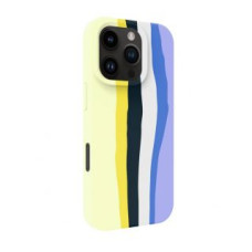 Evelatus Aizmugurējais vāciņš Evelatus Apple iPhone 16 Pro Max Multi-Colored Silicone Case With MagSafe Ceramic White