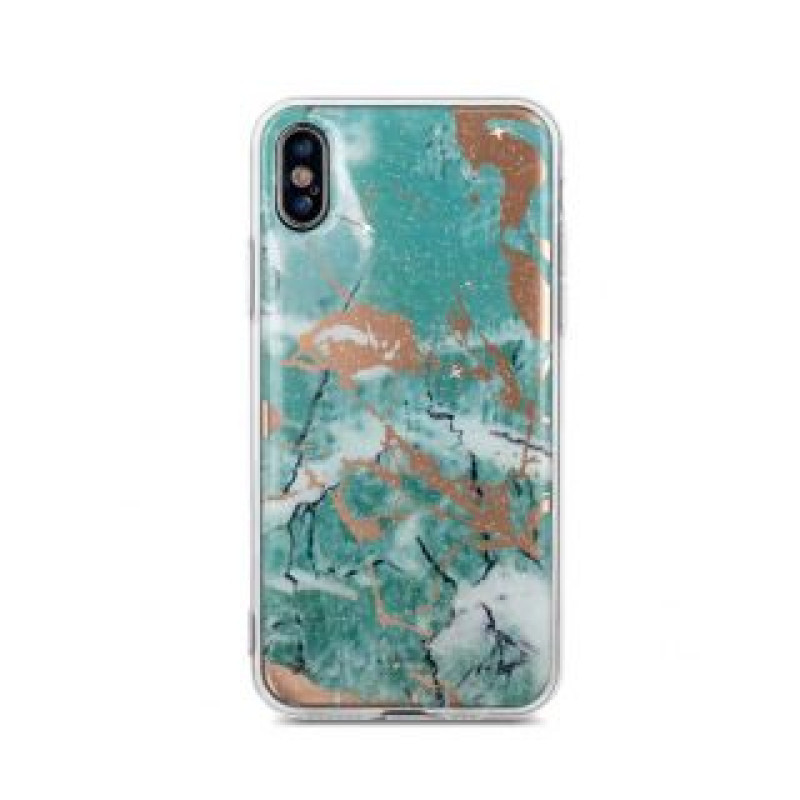 Ilike Aizmugurējais vāciņš iLike Samsung Galaxy A70 Marmur case Green