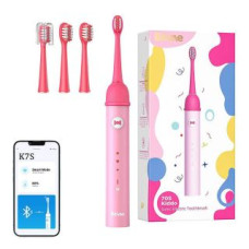 Bitvae Zobu birste Bitvae  Sonic toothbrush for kids with app and tip set Bitvae K7S (pink)