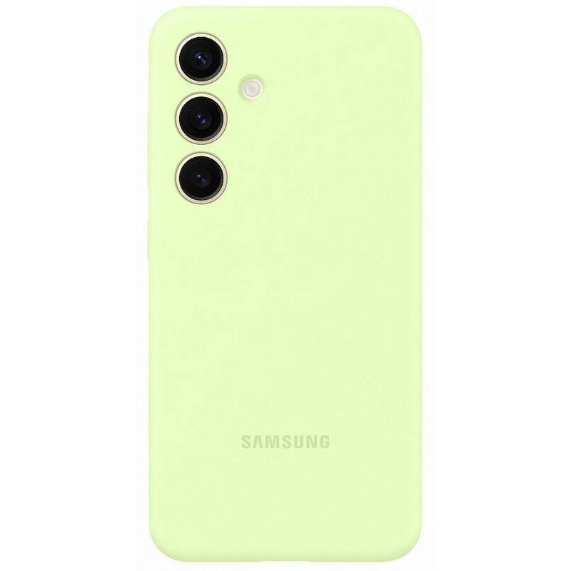 Samsung Aizmugurējais vāciņš Samsung - EF-PS921TGE Samsung Silicone Cover for Galaxy S24 Lime