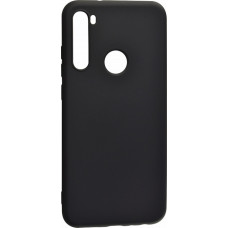 Evelatus Aizmugurējais vāciņš Evelatus Xiaomi Xiaomi Redmi Note 8 / Redmi Note 8 2021 Soft Touch Silicone Case with Strap Black