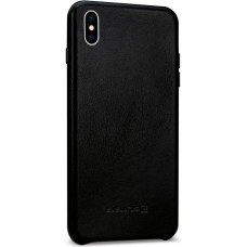 Evelatus Aizmugurējais vāciņš Evelatus Apple Leather case for Apple iPhone X Black