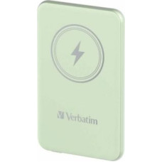 Verbatim Ārējais akumulators Verbatim  Verbatim Powerbank indukcyjny `n` Go 15W 5000mAh Wireless Magnetic zielony/green 32241