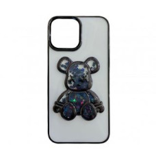 Ilike Aizmugurējais vāciņš iLike Apple iPhone 15 Silicone Case Print Desire Bear Black