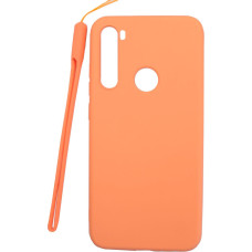 Evelatus Aizmugurējais vāciņš Evelatus Xiaomi Xiaomi Redmi Note 8 / Redmi Note 8 2021 Soft Touch Silicone Case with Strap Pink