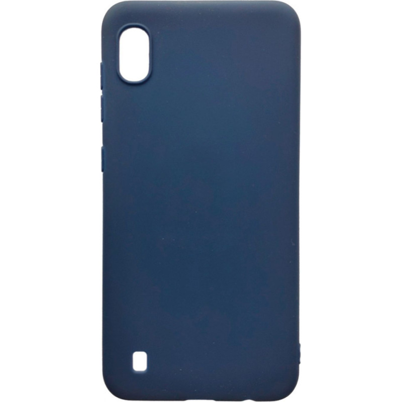 Evelatus Aizmugurējais vāciņš Evelatus Samsung Galaxy A10 Soft Touch Silicone Case with Strap Dark Blue