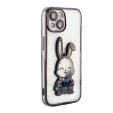 Ilike Aizmugurējais vāciņš iLike Apple iPhone 14 Silicone Case Print Desire Rabbit Black