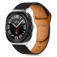 Tech-Protect Siksniņa Tech-Protect  Tech-Protect Leatherfit Strap for Samsung Galaxy Watch Ultra (47mm) - Black