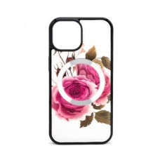 Evelatus Aizmugurējais vāciņš Evelatus Apple iPhone 15 Leather Case Zipper Design Flower White