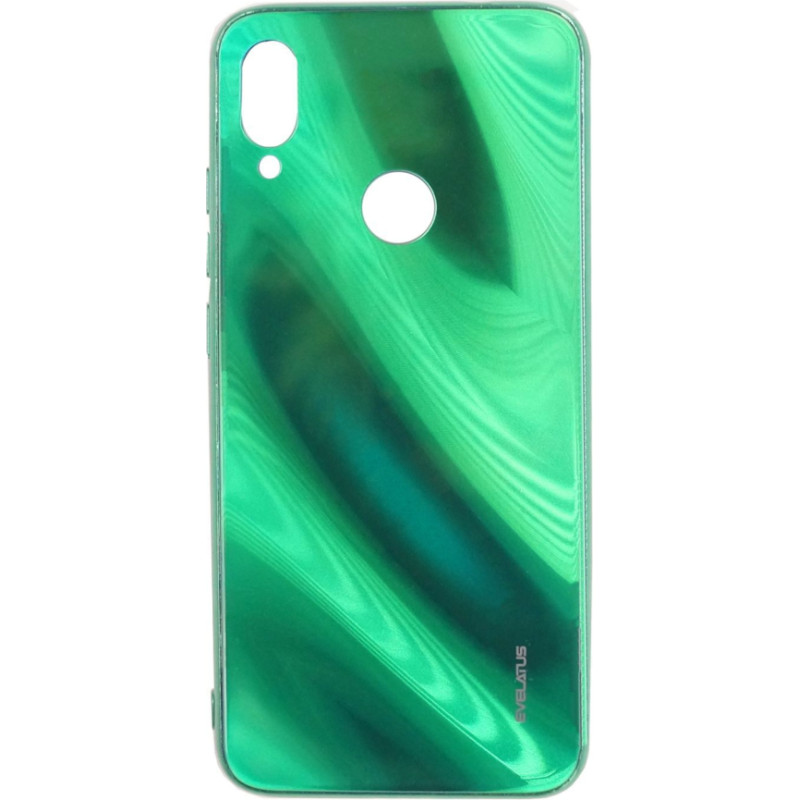 Evelatus Aizmugurējais vāciņš Evelatus Xiaomi Note 7 Water Ripple Full Color Electroplating Tempered Glass Case Green