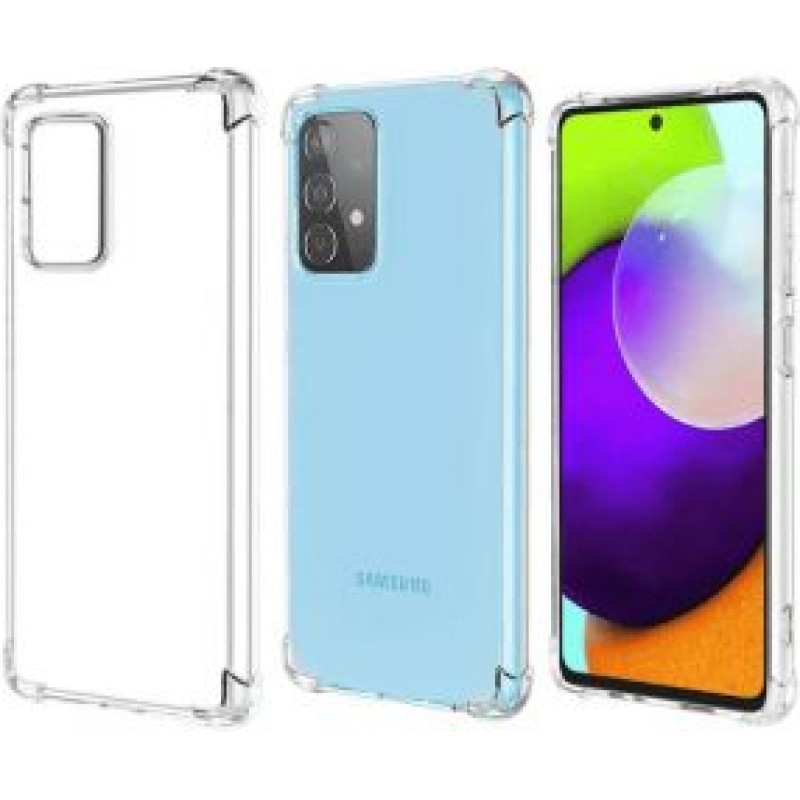 Evelatus Aizmugurējais vāciņš Evelatus Samsung Galaxy A52 Military Shockproof Silicone Case TPU Transparent