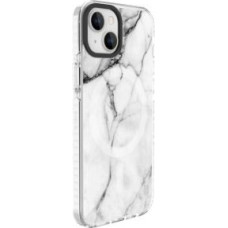 Evelatus Aizmugurējais vāciņš Evelatus Apple iPhone 15 PC+TPU With MagSafe Customized Print Marble White