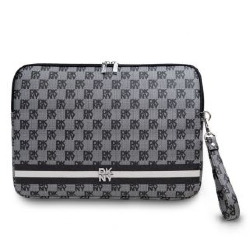 Dkny Aizmugurējais vāciņš DKNY - DKNY PU Leather Checkered Pattern and Stripe Laptop Sleeve 15/16