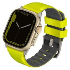 Uniq Viedpulksteni UNIQ  Uniq Linus Airosoft Silicone strap for Apple Watch 1/2/3/4/5/6/7/8/SE/SE2/Ultra 42/44/45/49mm - lime