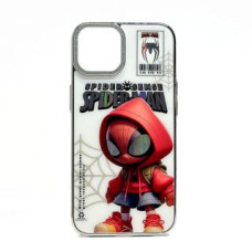 Ilike Aizmugurējais vāciņš iLike Apple iPhone 15 PC Silicone Case Spider Sense White Red