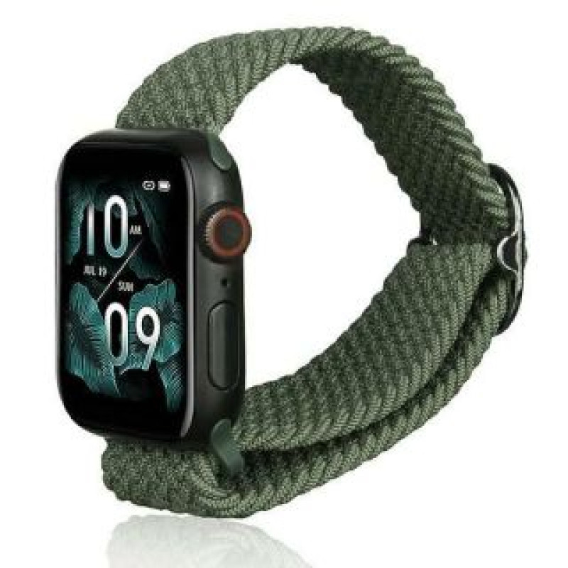 Beline Siksniņa Beline  Beline pasek Apple Watch Textile 38/40/41mm zielony /green