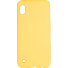 Evelatus Aizmugurējais vāciņš Evelatus Samsung Galaxy A10 Soft Touch Silicone Case with Strap Yellow