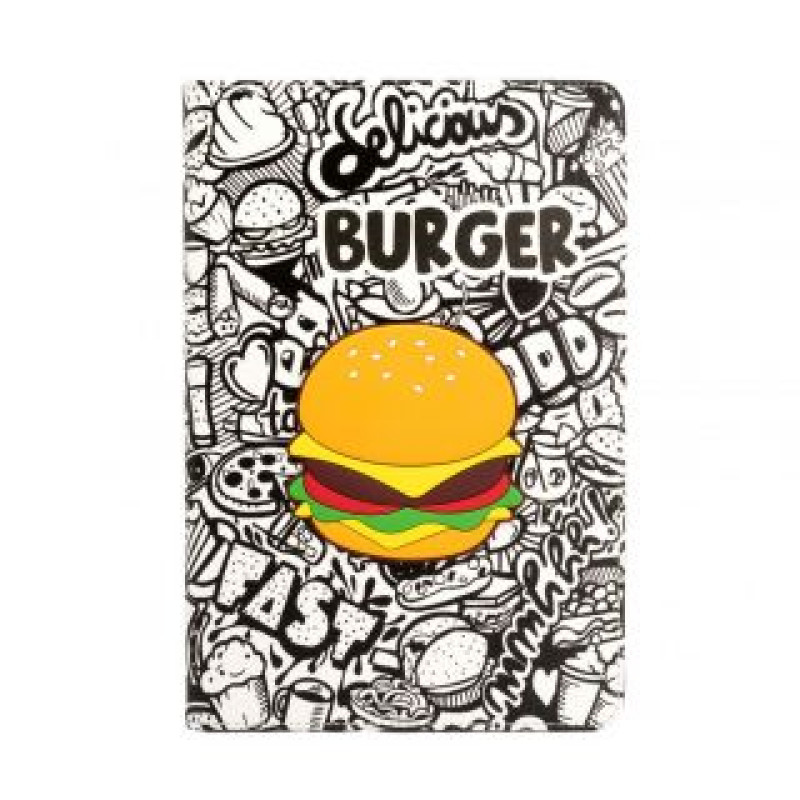 Ilike Maciņš grāmata iLike  Redmi Pad SE 11 Tablet Case Design Burger