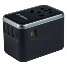 Verbatim Parveidotājs Verbatim  Verbatim Adapter podróżny EU/UK/US 3xUSB-A/2xUSB-C PD 61W UTA-04 czarny/black 49546