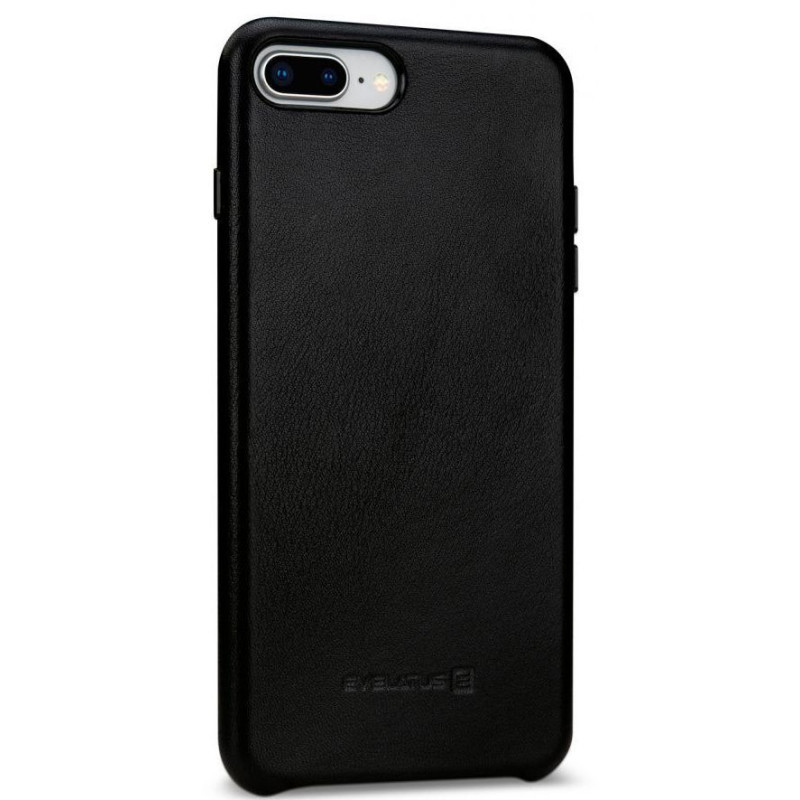 Evelatus Aizmugurējais vāciņš Evelatus Apple Leather Case Prestige for Apple iPhone 7 / 8 Plus Black