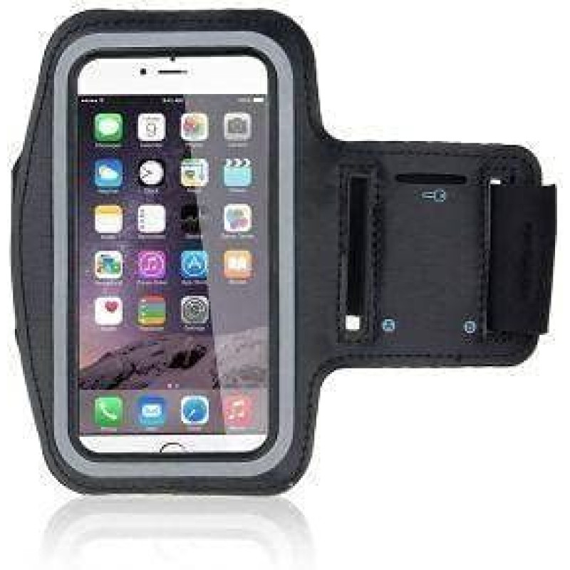 Greengo Maciņš universāla grāmata GreenGo  Maciņš Sport Armband iPhone 5G Black