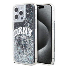 Dkny Aizmugurējais vāciņš DKNY - DKNY Liquid Glitter Arch Logo Case for iPhone 14 Pro Max Black