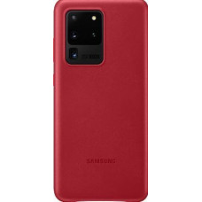 Samsung Aizmugurējais vāciņš Samsung  Galaxy S20 Ultra Leather Cover Red