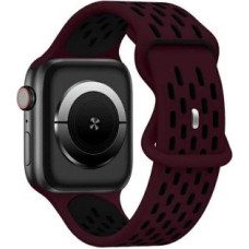 Beline Siksniņa Beline  Beline pasek Apple Watch New Sport Silicone 42/44/45/49mm bordowo-czarny  wine red/black box