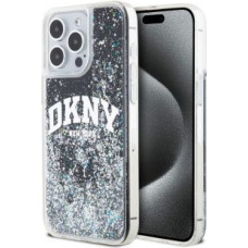 Dkny Aizmugurējais vāciņš DKNY - DKNY Liquid Glitter Arch Logo Case for iPhone 15 Pro Max Black