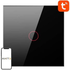 Avatto Viedierīce Avatto  Smart Light Switch WiFi Avatto TS02-EU-B1 1 Way TUYA (black)