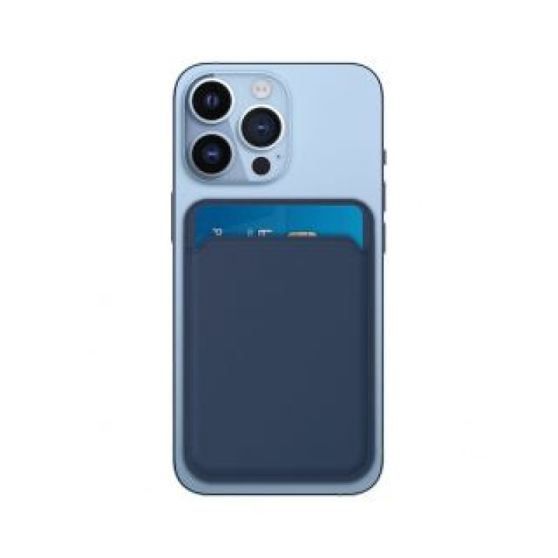 Evelatus Aizmugurējais vāciņš Evelatus Universal iPhone Genuine pocket with MagSafe Blue