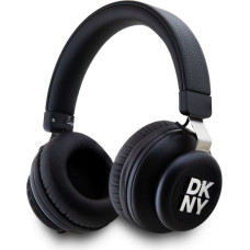 Dkny Bezvadu austiņas DKNY  PU Leather Stack Logo Wireless Headphone Black