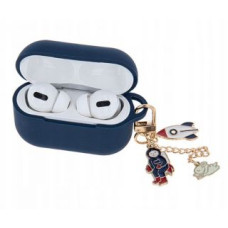 Ilike Maciņš austiņām iLike Apple Case for Airpods Pro 2 dark blue with pendant