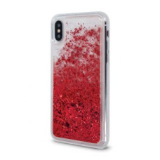 OEM Aizmugurējais vāciņš OEM Apple iPhone X / iPhone XS Liquid Sparkle TPU Back Case Red