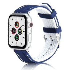 Beline Siksniņa Beline  Beline pasek Apple Watch Solid Silicone 38/40/41mm granatowo-biały  navy/white