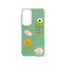 Ilike Aizmugurējais vāciņš iLike Samsung Galaxy A55 EPOXY CARTOON COVER Light Green