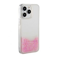 Ilike Aizmugurējais vāciņš iLike Apple iPhone 15 Pro Silicone Case Water Glitter Pink