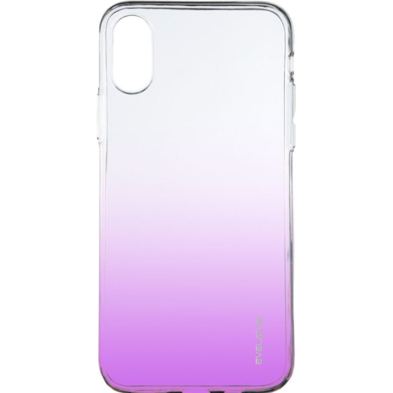 Evelatus Aizmugurējais vāciņš Evelatus Apple iPhone Xs Max Gradient TPU Case Purple