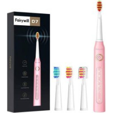 Fairywill Zobu birste FairyWill  Sonic toothbrush with head set FairyWill FW507 (pink