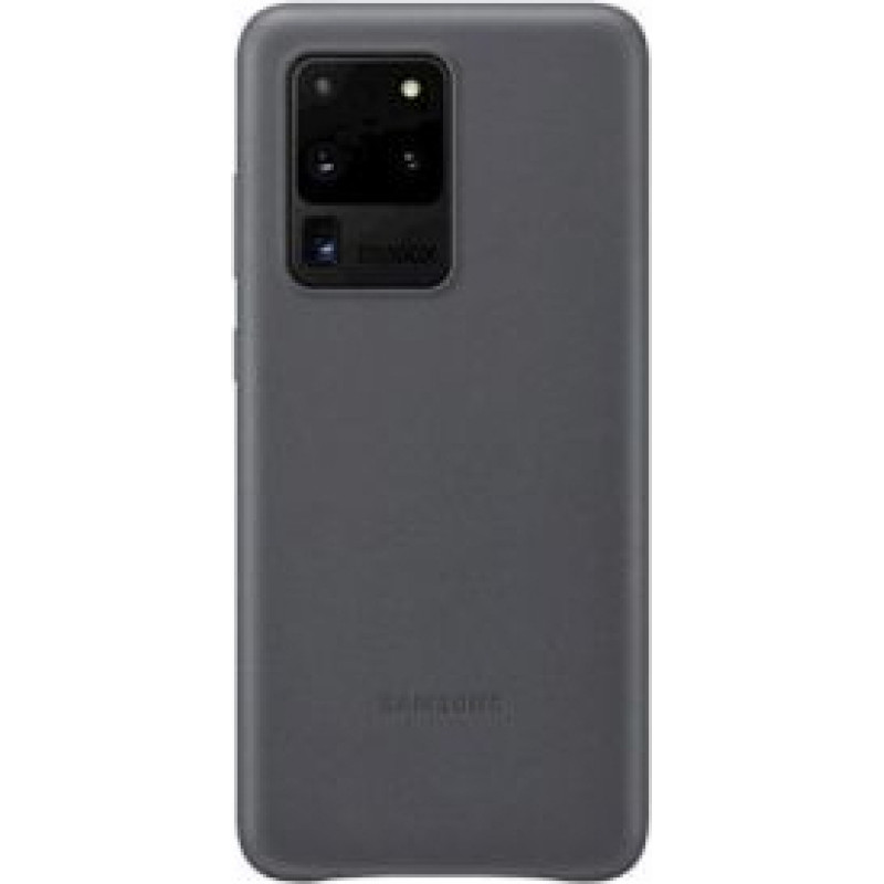 Samsung Aizmugurējais vāciņš Samsung  Galaxy S20 Ultra Leather Cover case Gray