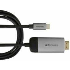 Verbatim Parveidotājs Verbatim  Verbatim Adapter USB-C - HDMI 4K 1.5m aluminium/aluminum 49144