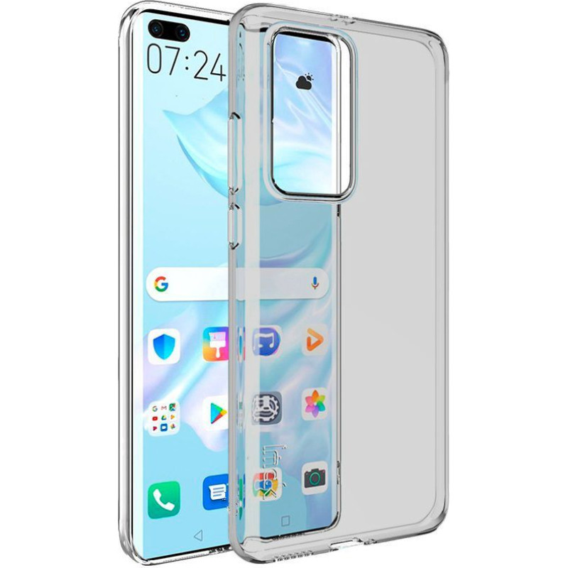 Evelatus Aizmugurējais vāciņš Evelatus Huawei P40 Pro Clear Silicone Case 1.5mm TPU Transparent